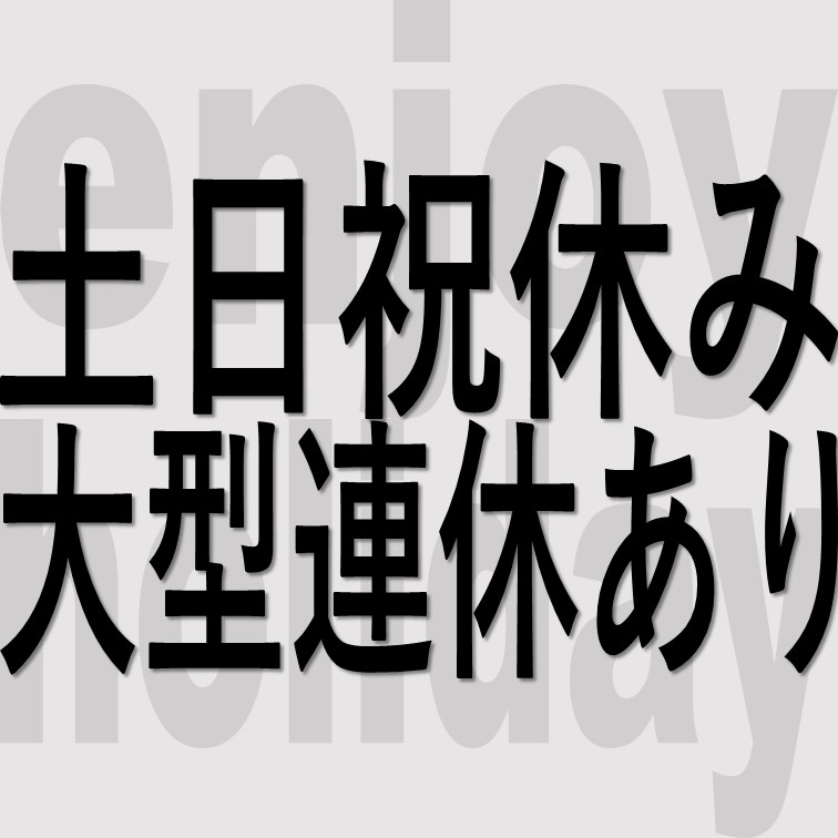 日勤残業少なめ‼プライベート重視の投入業務